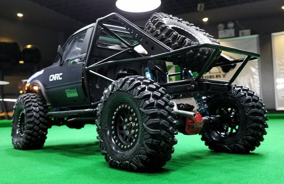 Boom Racing AR44 Axle Mounted Servo Conversion Kit w/ 4-Link Truss Black for Axial SCX10 II - Image 2